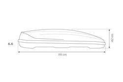 Box dachowy Inter Pack Traxer 6.6 czarny metalik