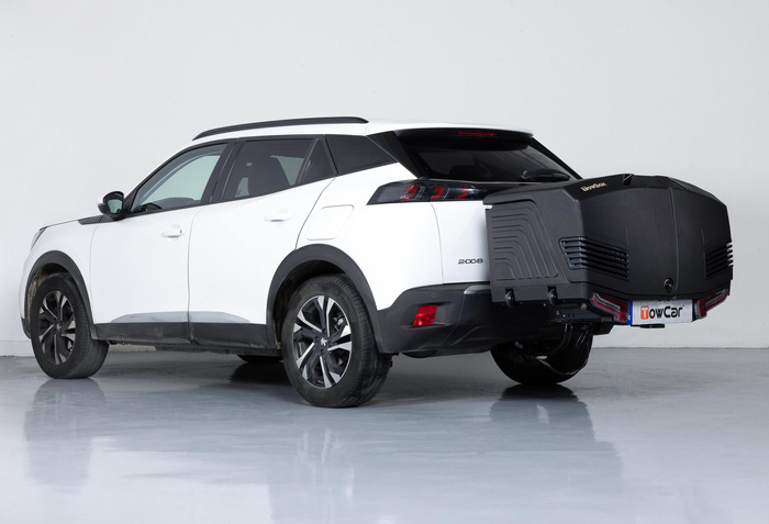 Towbox V3 czarny LED Edition - bagażnik box montowany na hak