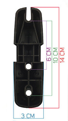 Cybanty uniwersalne Flexi Fit (komplet 4 szt) - mocowania do boxa dachowego