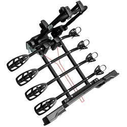 Peruzzo Parma 4 - bagażnik rowerowy na hak na 4 rowery (czarny)
