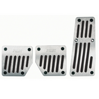 Nakładki na pedały LAMPA TOURING BLACK PILOT aluminiowe z gumą antypoślizgową