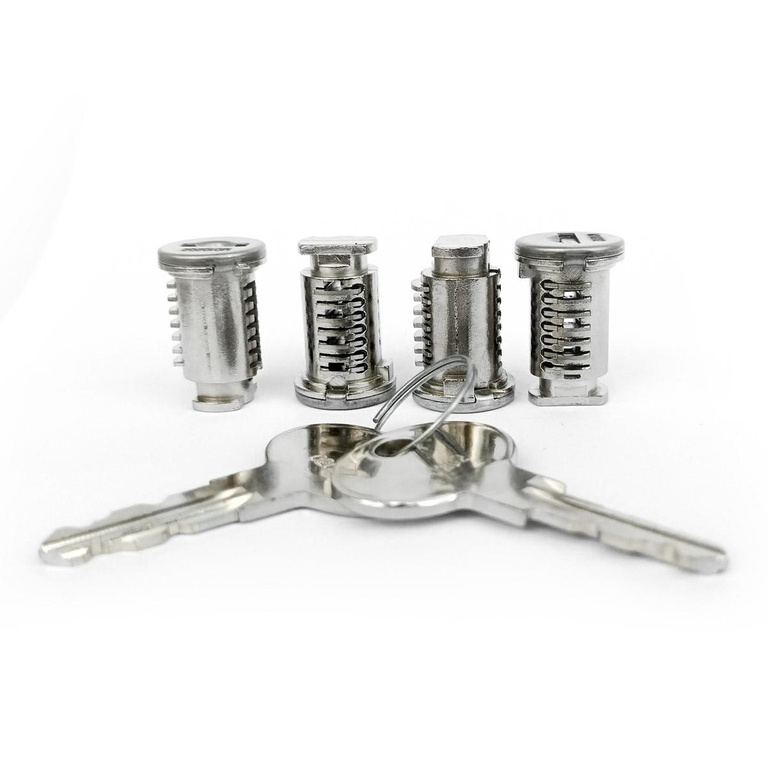 Zamki i klucze do Quiet XT/XM (4szt+2 klucze) 