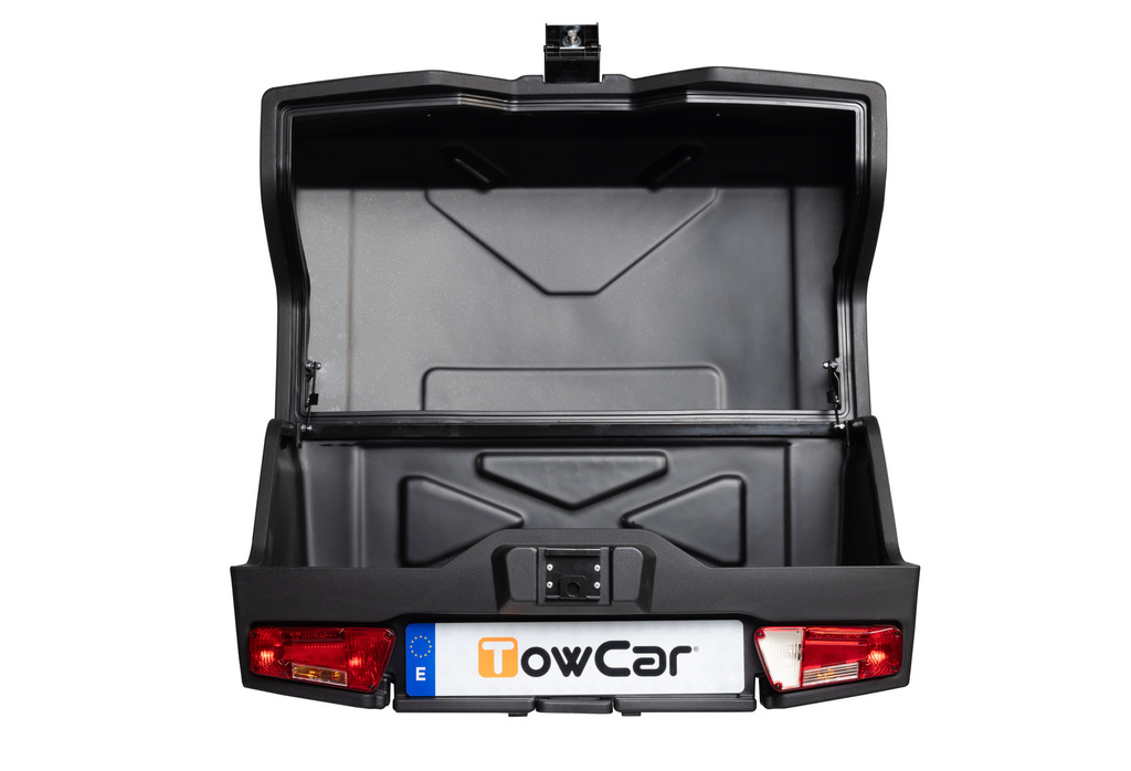 Towbox EVO urban black - bagażnik box montowany na hak
