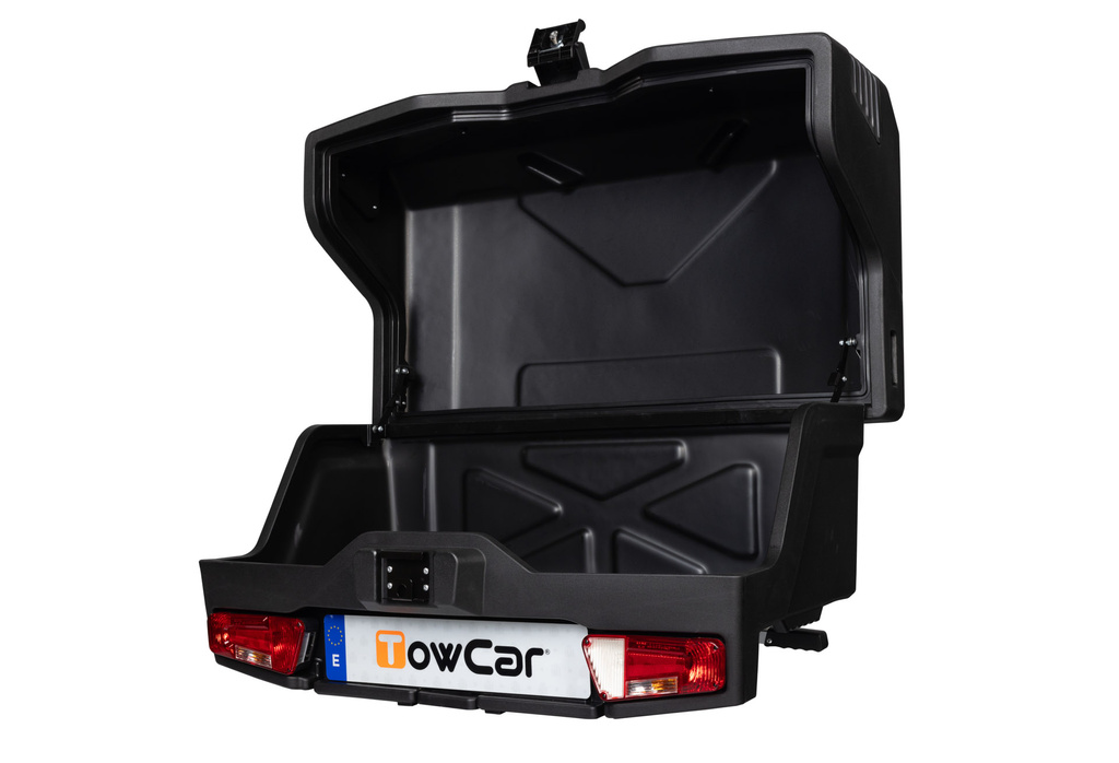 Towbox EVO urban black - bagażnik box montowany na hak