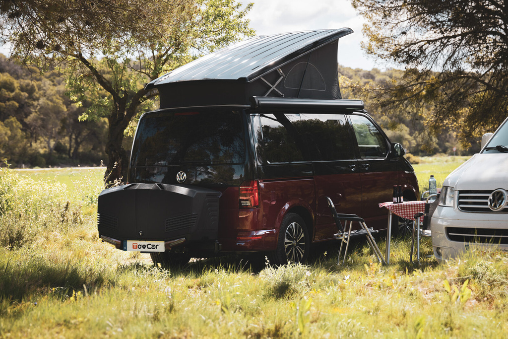 Towbox V3 Camper czarny - bagażnik box montowany na hak