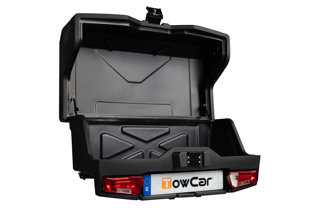 Towbox EVO urban black - bagażnik box montowany na hak