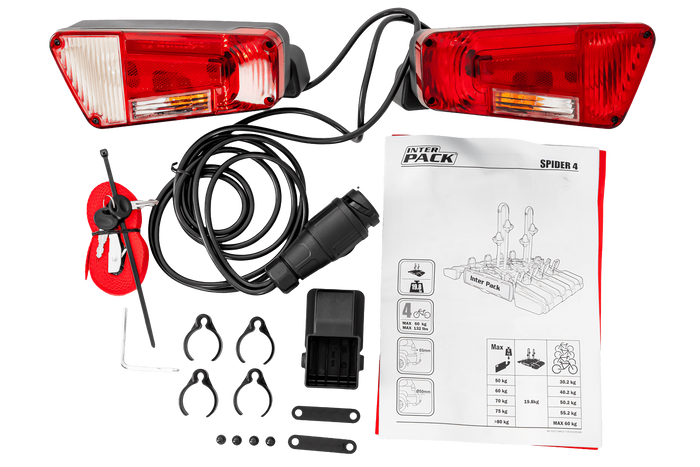 Inter Pack New Spider 4 - bagażnik rowerowy na hak na 4 rowery