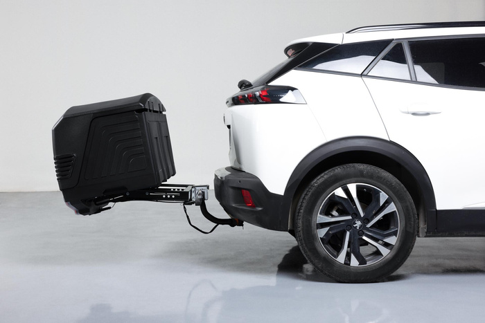 Towbox V3 czarny LED Edition - bagażnik box montowany na hak