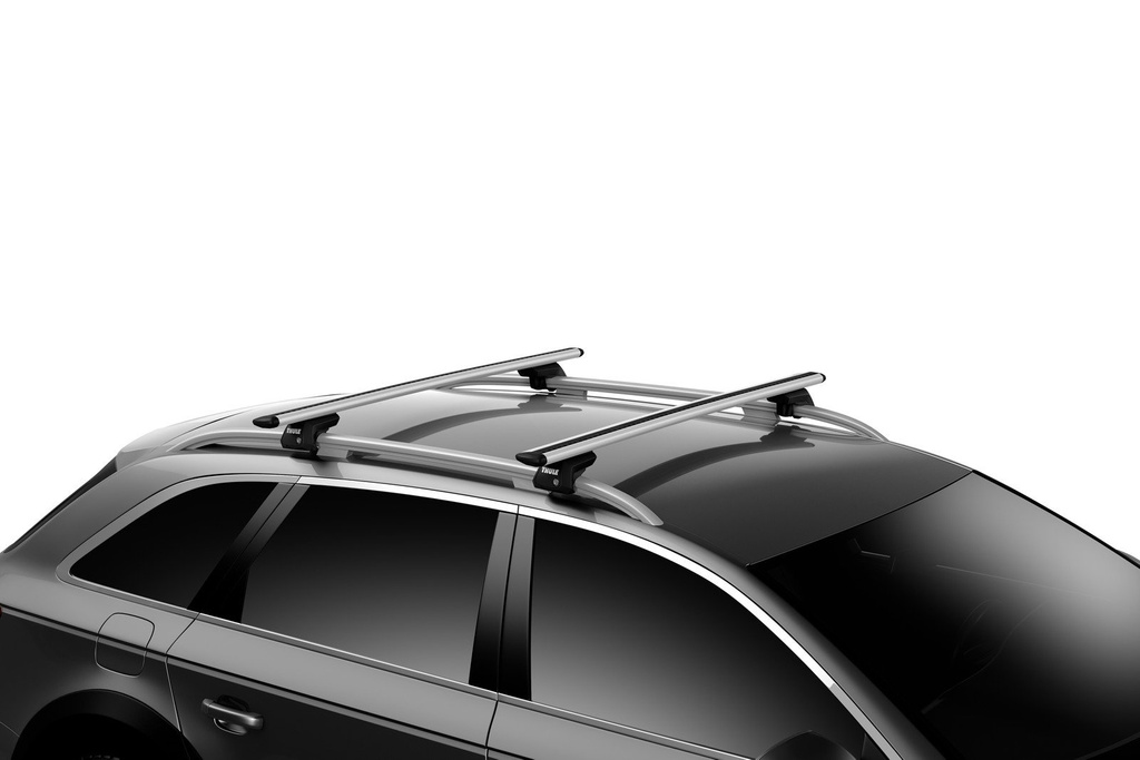 Bagażnik dachowy na relingi Thule Wingbar Evo 7111 + Thule Evo Raised Rail 7104