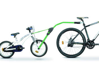 Trail Angel - hol drążek holowniczy do roweru dziecka - zielony