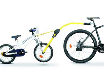 Trail Angel - hol drążek holowniczy do roweru dziecka - żółty