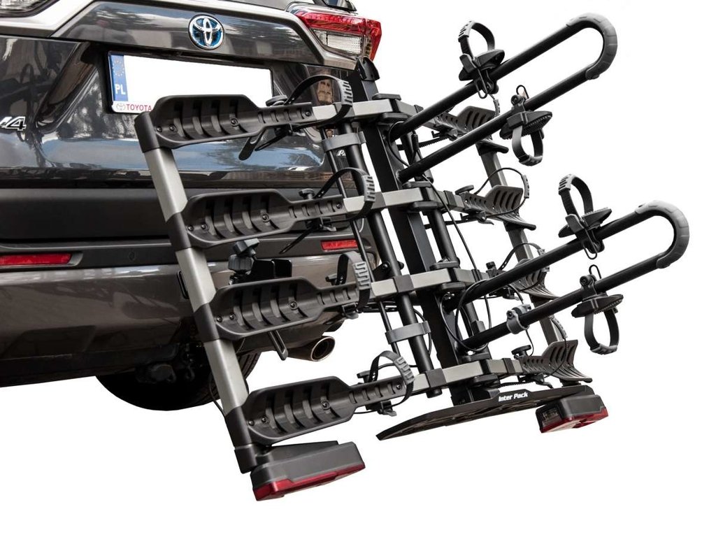 Inter Pack New Spider 4 - bagażnik rowerowy na hak na 4 rowery