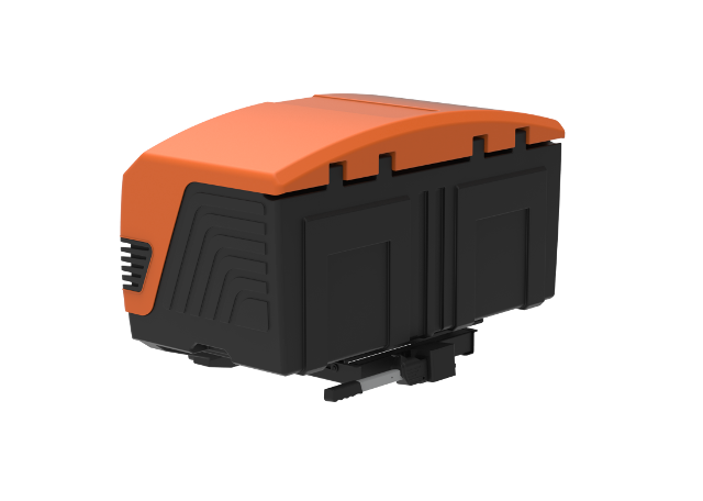 Towbox V3 pomarańczowy LED Edition - bagażnik box montowany na hak