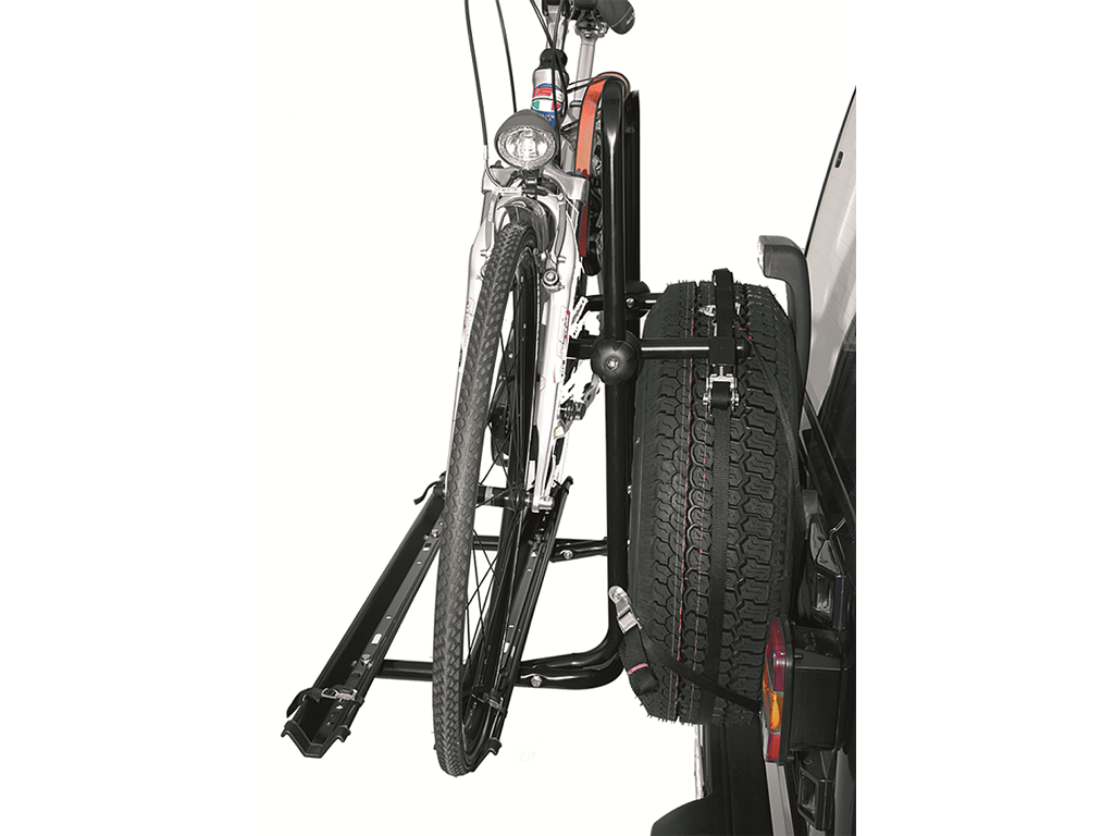 Uchwyt rowerowy na koło zapasowe Peruzzo Brennero 4x4 - bagażnik na 2 rowery z szynami